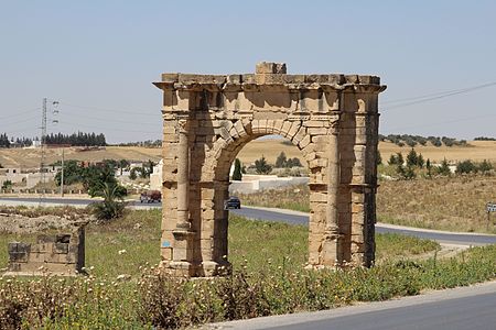 Gordianus I:s triumfbåge i El Krib i Tunisien.