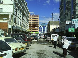 Via nel centro di Nakuru