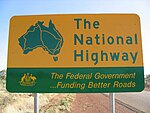 Sign for The National Highway in Australia National Highway Australia.jpg