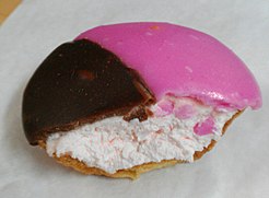 Neenish Tart with a bite taken out of it.jpg