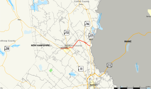 Map of New Hampshire Route 75