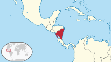 Nicaragua in its region.svg