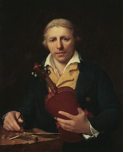 Le Luthier Nicolas Lupot (1805), Paris, musée de la Musique.