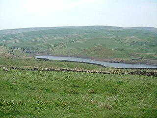 Norman Hill Reservoir lake in the United Kingdom