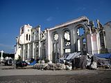 Remnants of the cathedral after its collapse