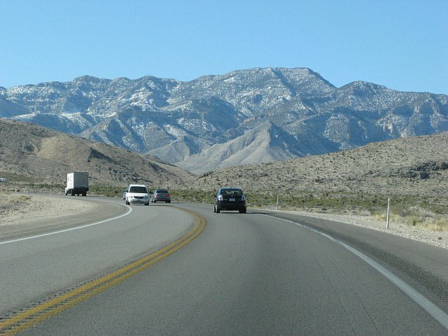 SR 160 between Las Vegas and Mountain Springs in 2008