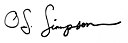 O. J. Simpson – podpis