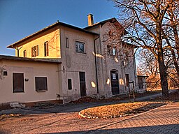 Oberschleißheim, altes Bahnhofsgebäude