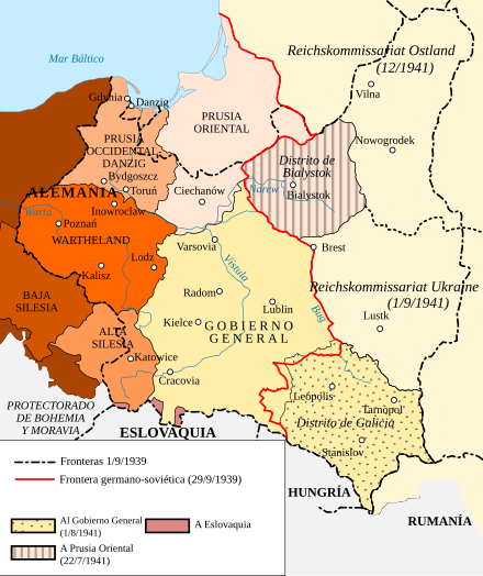 División administrativa de los territorios polacos durante la Segunda  Guerra Mundial - Wikiwand