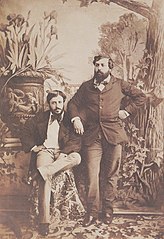 Olympe Aguado, Self Portrait with His Brother Onésipe 1853.jpg