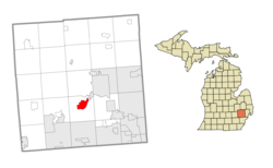 Location within Oakland County