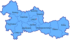 Административное деление Орловской губернии в 1802—1920 годах