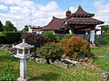 Ornamental garden outside the 1920s Chinese Garage in Beckenham. [160]