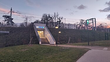 Nouvelle entrée ouest de la gare.