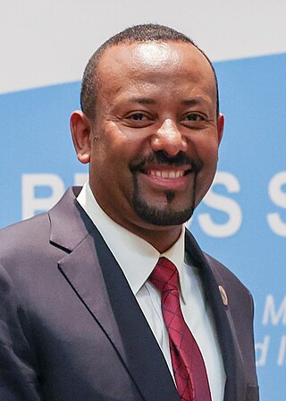 <span class="mw-page-title-main">Abiy Ahmed</span> Prime Minister of Ethiopia since 2018