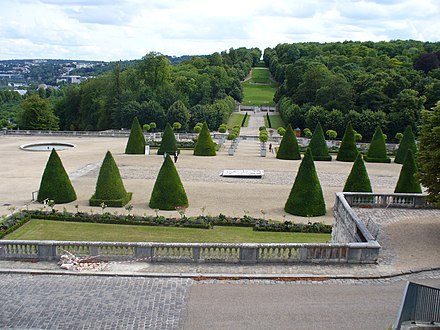 The former site of the Palace of Saint-Cloud