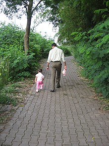 A father and daughter in Trivandrum, India Parenting.JPG