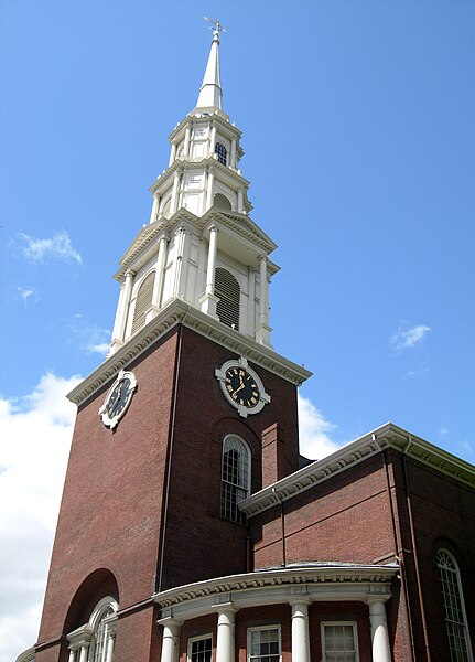 Park Street Church in Boston is a notable member church of the CCCC.