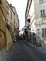 Scorcio della borgata di Piazza, Mondovì, Piemonte, Italia