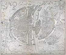 ca. 1550 (Jacques I Androuet du Cerceau, Ville, cité et université de Paris)