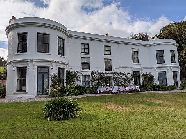 The grade II listed Porthpean House acted as Tim's family home.