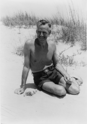 Portrait de Eugène O'Neill à Sea Island en 1936