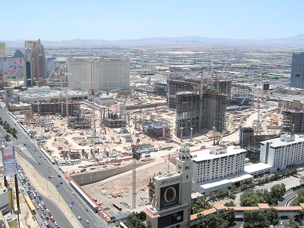 CityCenter construction during 2007