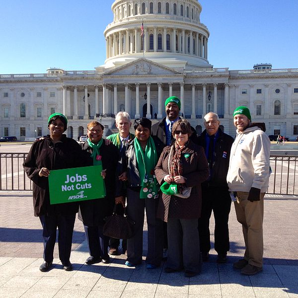 File:Proud AFSCME members by the US Capitol.jpg