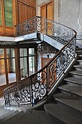 Puivert : rampe d'escalier de Bernard Ortet.