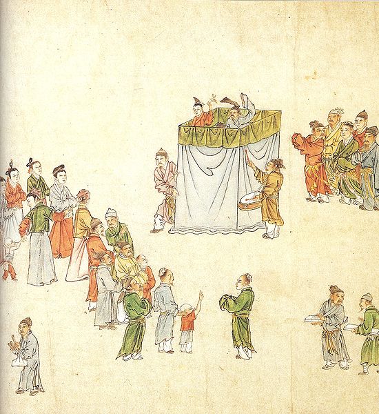 File:Puppeteers draw a crowd, Yuan Dynasty.jpg