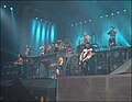 Apocalyptica performing with Rammstein in Milano 2005