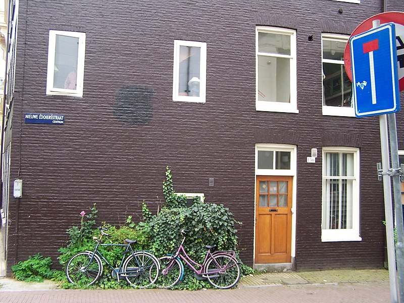 File:Reguliersgracht 126 door from Nieuwe Looiersstraat.jpg