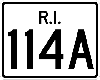 <span class="mw-page-title-main">Route 114A (Rhode Island–Massachusetts)</span> Highway in Rhode Island and Massachusetts