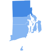 Résultats de l'élection présidentielle de Rhode Island 1996.svg