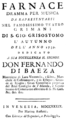 English: Rinaldo di Capua - Farnace - title page of the libretto, Venice 1739