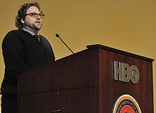 Katz speaking before the premiere of Taking Chance, which he directed, in February 2009