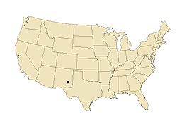 Roswell, Nové Mexiko na mapě