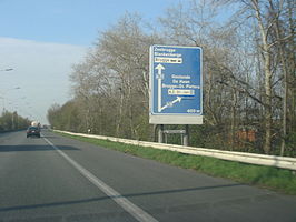 De N31 ter hoogte van Brugge-Sint-Pieters.