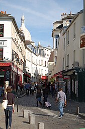 Rue Norvins à Montmartre.