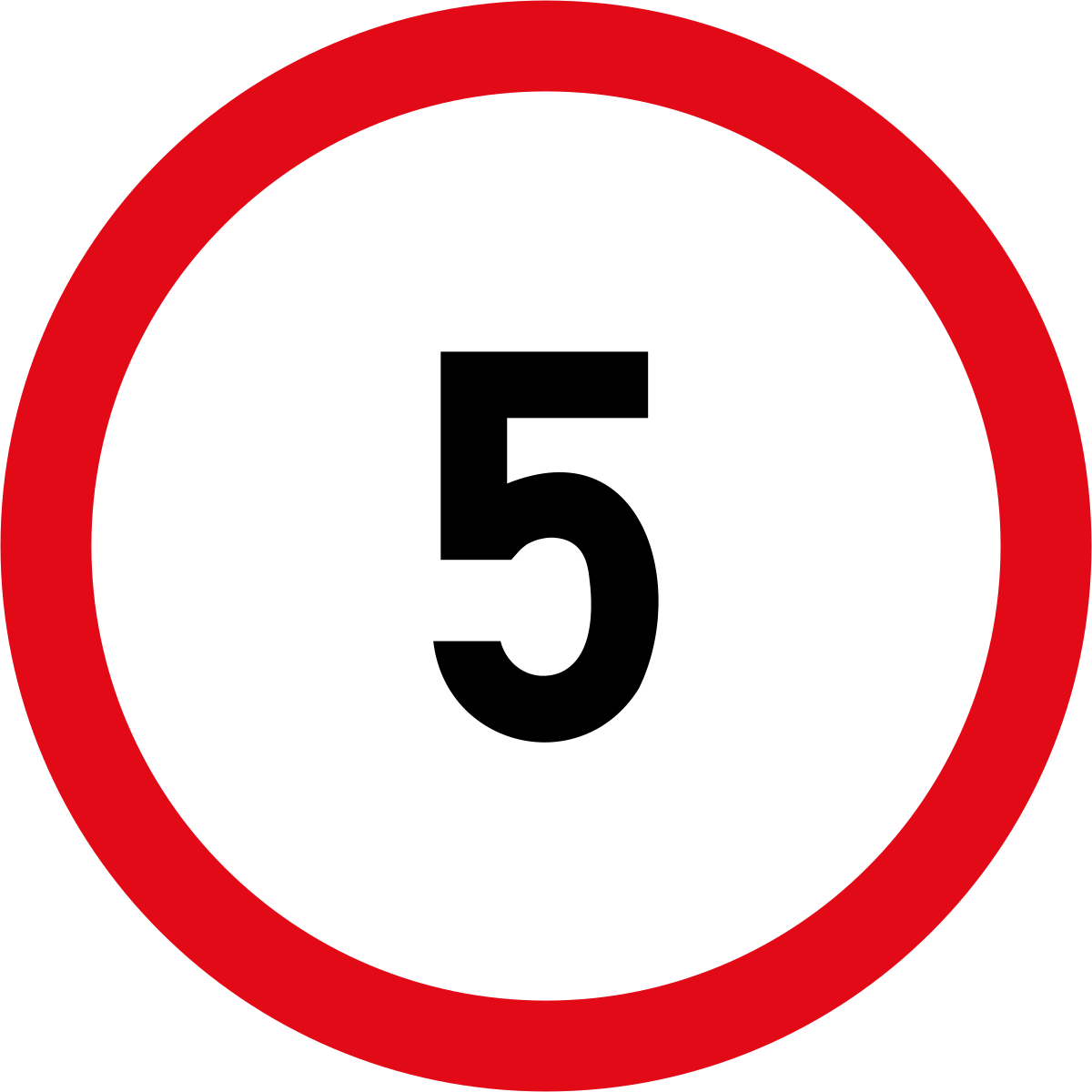Числа на дорожных знаках. Знак 5 км/ч. Дорожный знак 5 км/ч. Дорожные знаки ограничение скорости 5. Знак ограничение скорости рисунок.