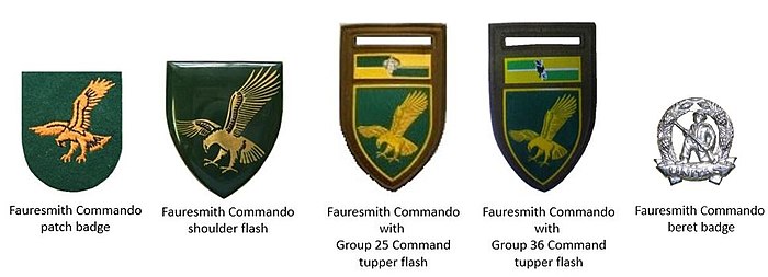 Éra SADF Fauresmith Commando insignie