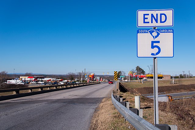 North end of SC 5 in Blacksburg