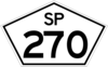 SP-270 state highway shield in the state of Sao Paulo SP-270.png