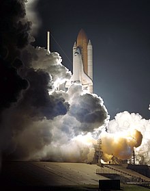 Launch of Space Shuttle Atlantis on STS-104 mission. STS-104 launch.jpg