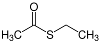 Strukturformel von Ethylthioacetat