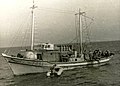 ספינת דיג ששימשה את המחבלים נתפסה והובלה לנמל אשדוד, יוני 1971.[6][א]