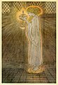 "Corbin Şatosunda Bir Bakirenin Kutsal Kupayı Kaldırıp Galahad'ın Başarılarını Öngörmesi", Kral Arthur ve Yuvarlak Masa Şövalyeleri'nden (Alfred W. Pollard), 1917