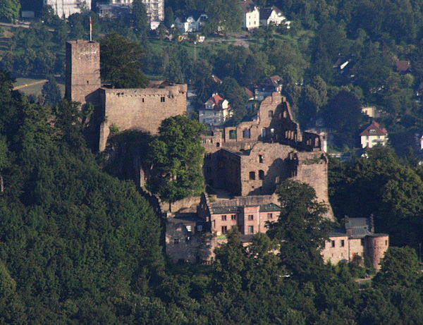 Ruins of Hohenbaden Castle in Baden-Baden