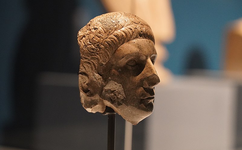 File:Sculpted agate head probably of the emperor Claudius 41-54 AD (51233373421).jpg