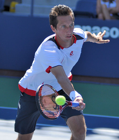 Sergiy Stakhovsky caused an upset in the second round by defeating seven-time champion Roger Federer